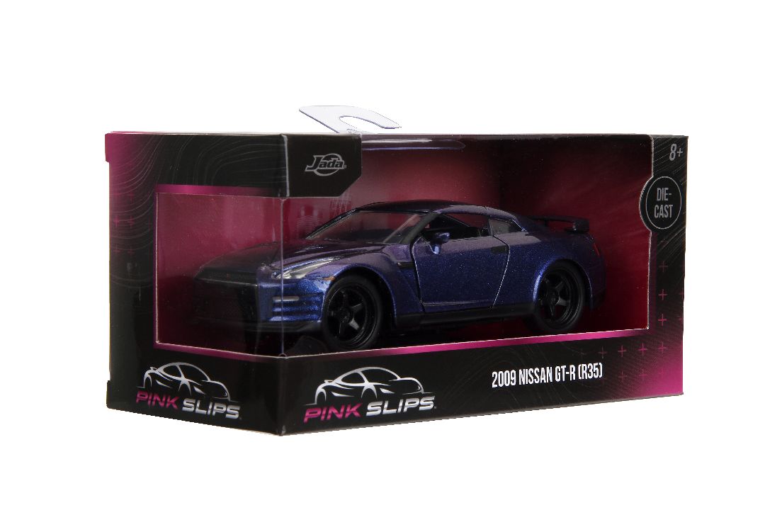 Jada 1/32 "Pink Slips" 2009 Nissan GT-R (R35) - Metallic Purple - Click Image to Close