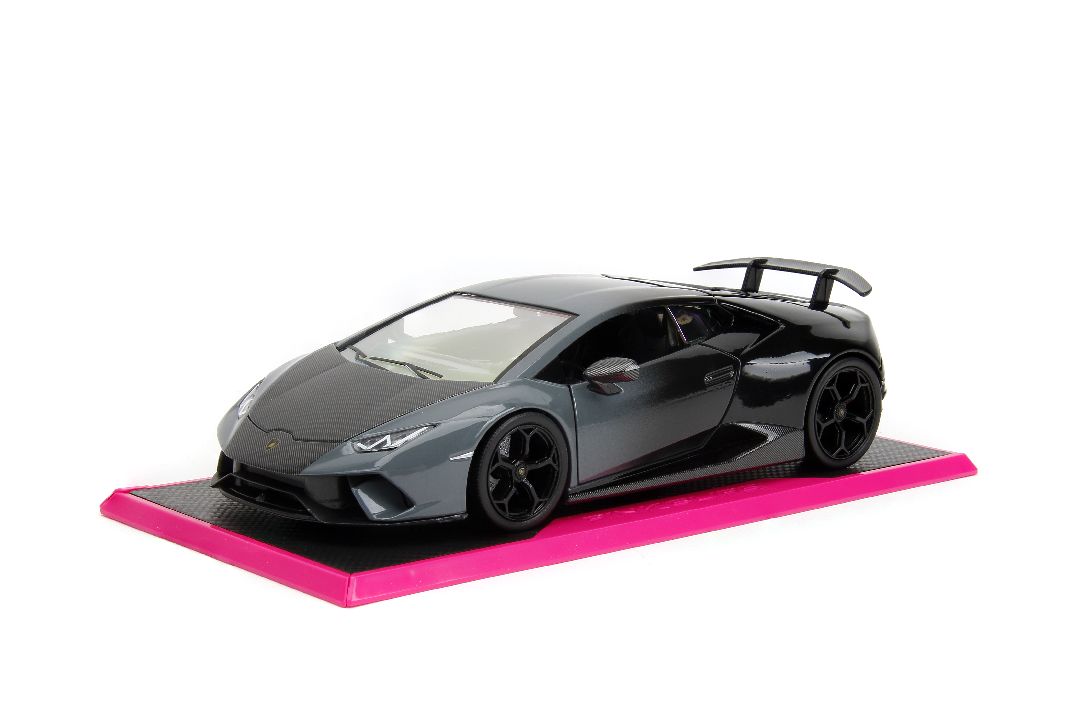 Jada 1/24 "Pink Slips" Lamborghini Huracan Performante -Gray/Blk - Click Image to Close