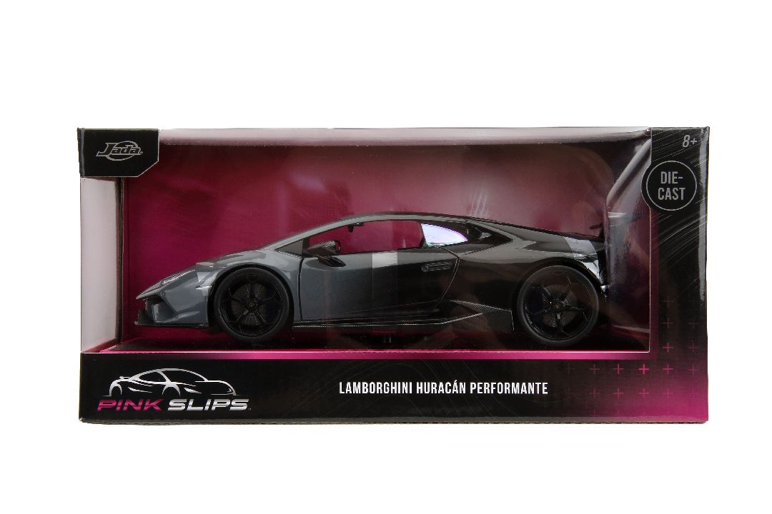 Jada 1/24 "Pink Slips" Lamborghini Huracan Performante -Gray/Blk - Click Image to Close