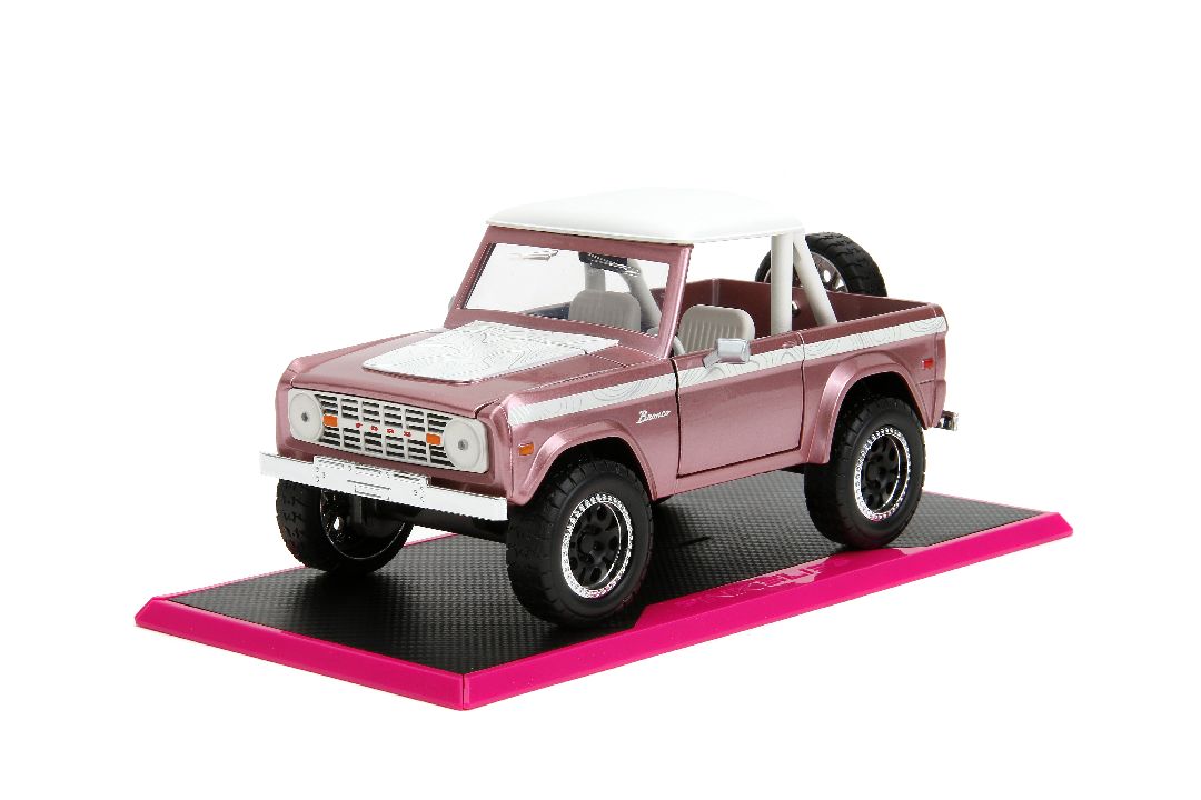 Jada 1/24 "Pink Slips" 1973 Ford Bronco - Metallic Pink - Click Image to Close