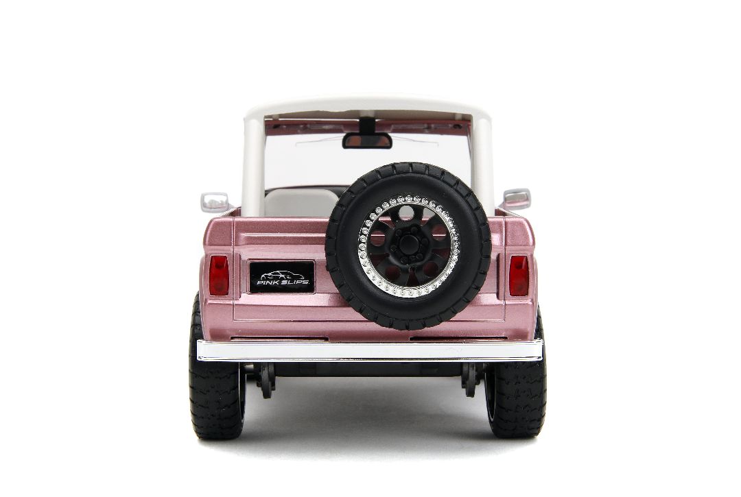 Jada 1/24 "Pink Slips" 1973 Ford Bronco - Metallic Pink