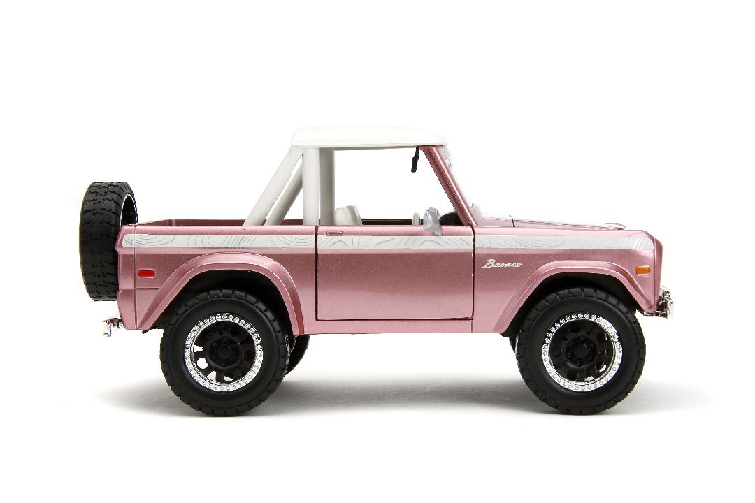 Jada 1/24 "Pink Slips" 1973 Ford Bronco - Metallic Pink - Click Image to Close