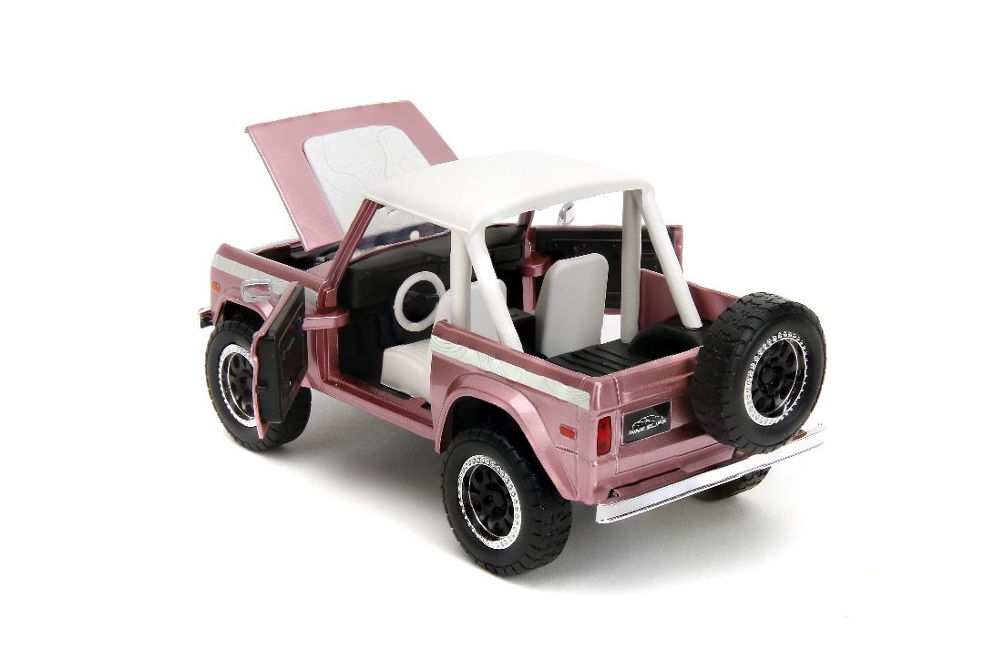 Jada 1/24 "Pink Slips" 1973 Ford Bronco - Metallic Pink