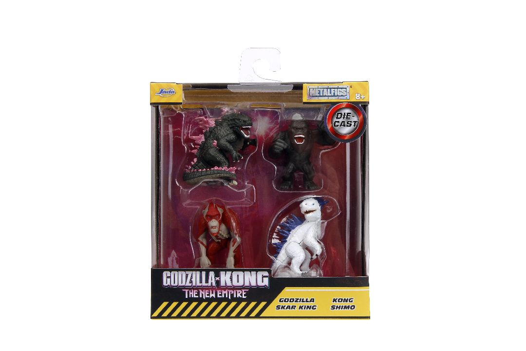 Jada 2.5” Metalfigs Godzilla x Kong 4 Pack