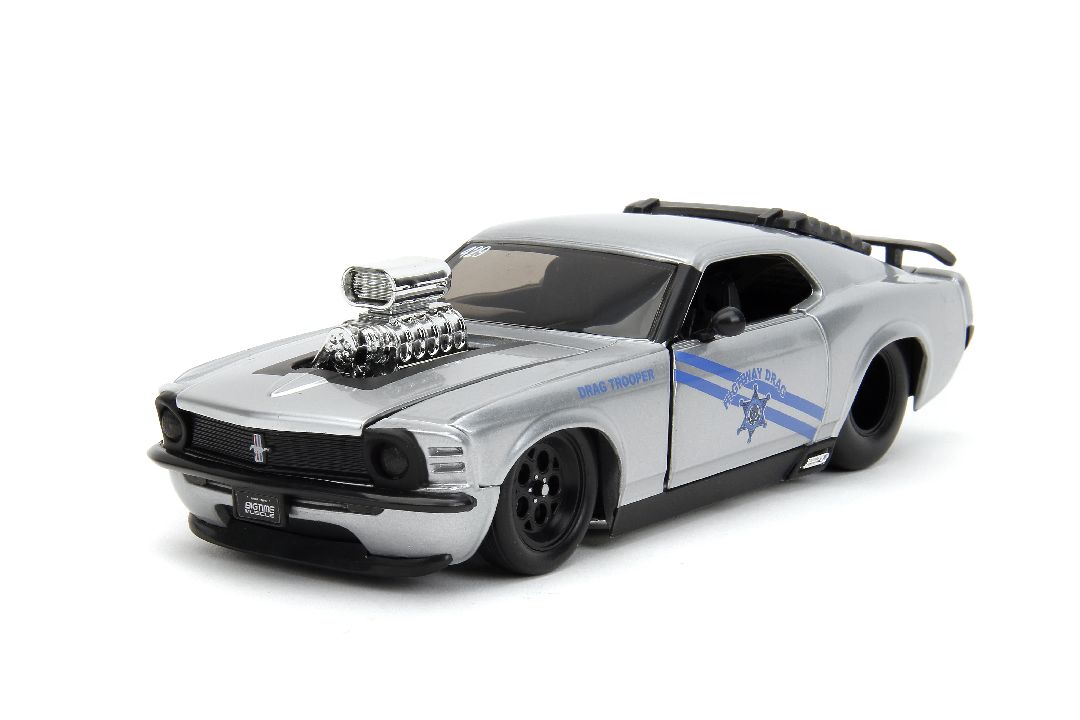 Jada 1/24 "BIGTIME Muscle" 1970 Ford Mustang Boss 429 -Candy Slv - Click Image to Close