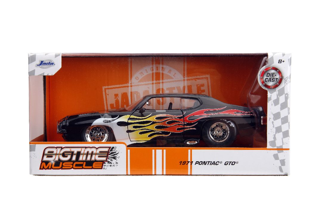 Jada 1/24 "BIGTIME Muscle" 1971 Pontiac GTO Judge - Glossy Black