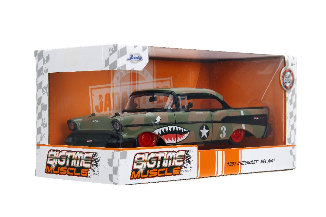 Jada 1/24 "BIGTIME Muscle" - 1957 Chevy Bel Air - Click Image to Close