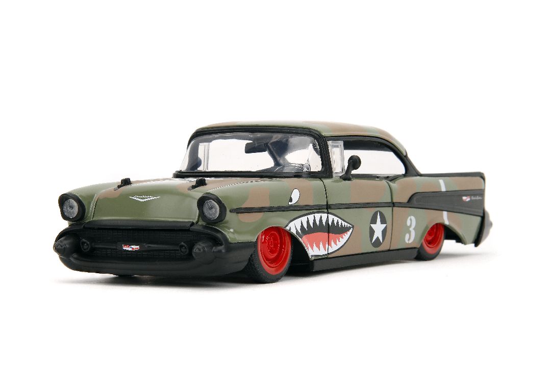 Jada 1/24 "BIGTIME Muscle" - 1957 Chevy Bel Air - Click Image to Close