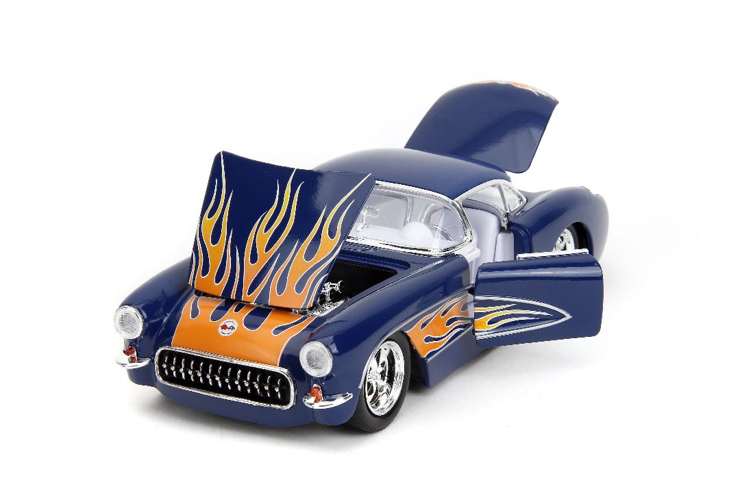 Jada 1/24 "BIGTIME Muscle" - 1957 Chevy Corvette - Click Image to Close