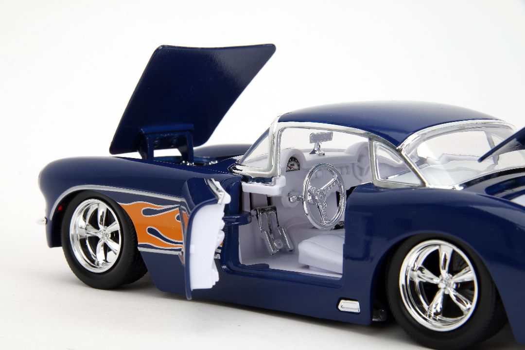 Jada 1/24 "BIGTIME Muscle" - 1957 Chevy Corvette - Click Image to Close