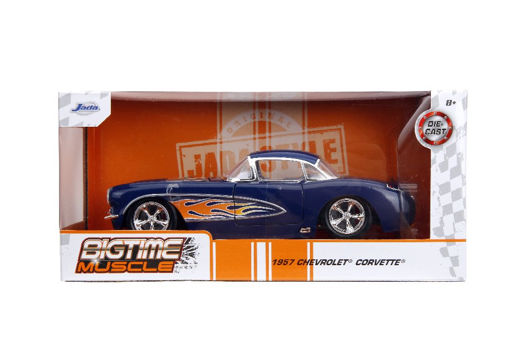Jada 1/24 "BIGTIME Muscle" - 1957 Chevy Corvette - Click Image to Close