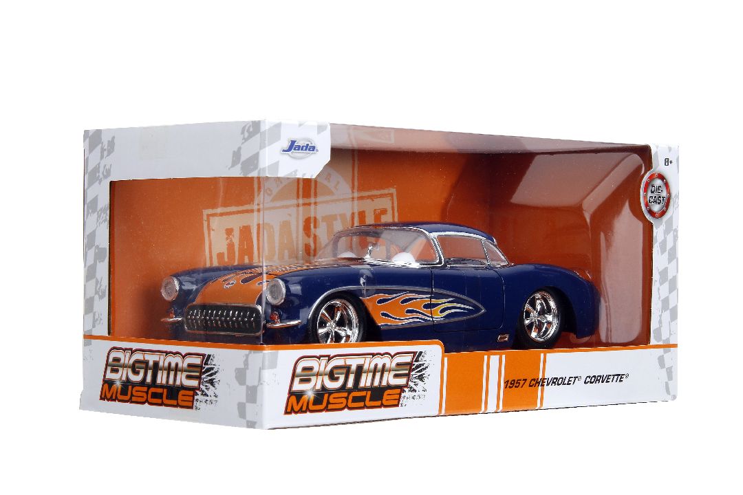 Jada 1/24 "BIGTIME Muscle" - 1957 Chevy Corvette - Click Image to Close