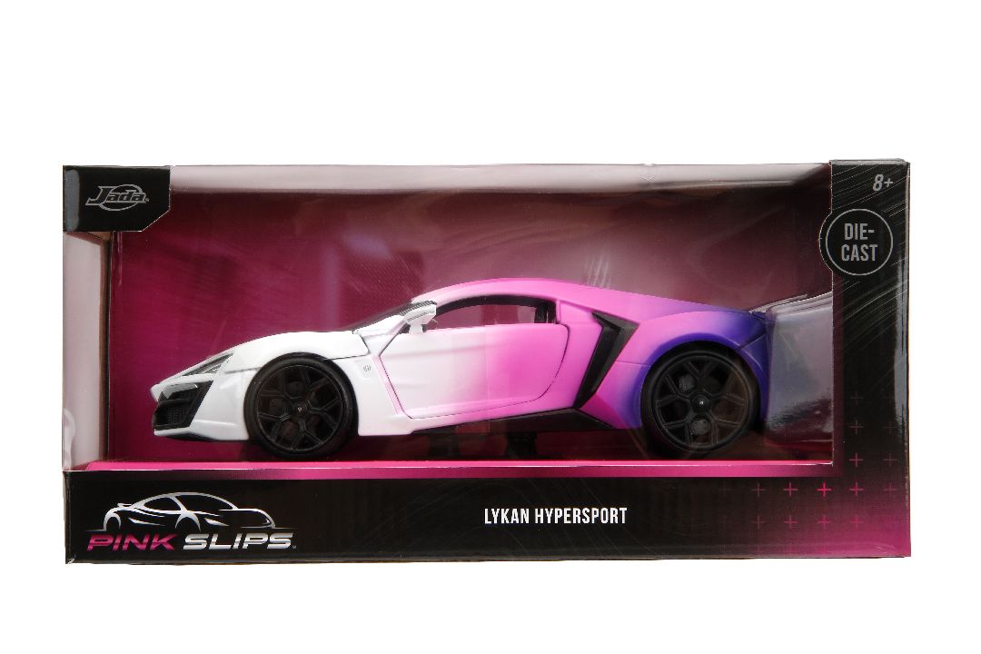 Jada 1/24 "Pink Slips" w/Base - Lykan HyperSport