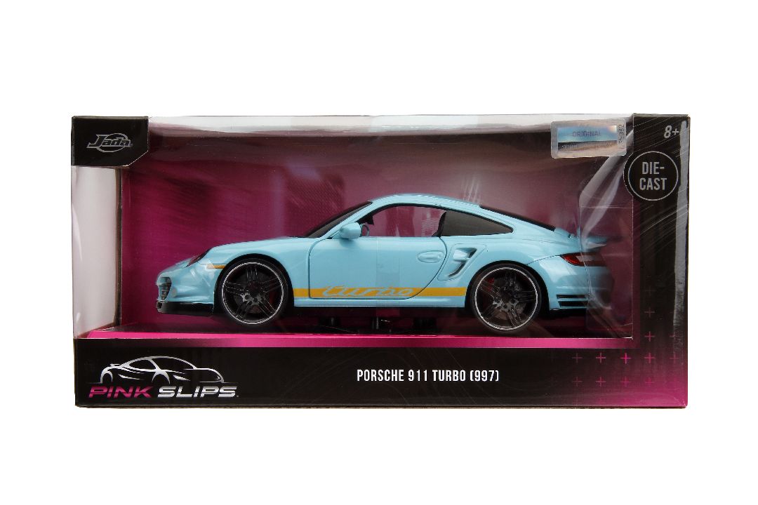 Jada 1/24 "Pink Slips" w/Base - Porsche 911 997 - Click Image to Close