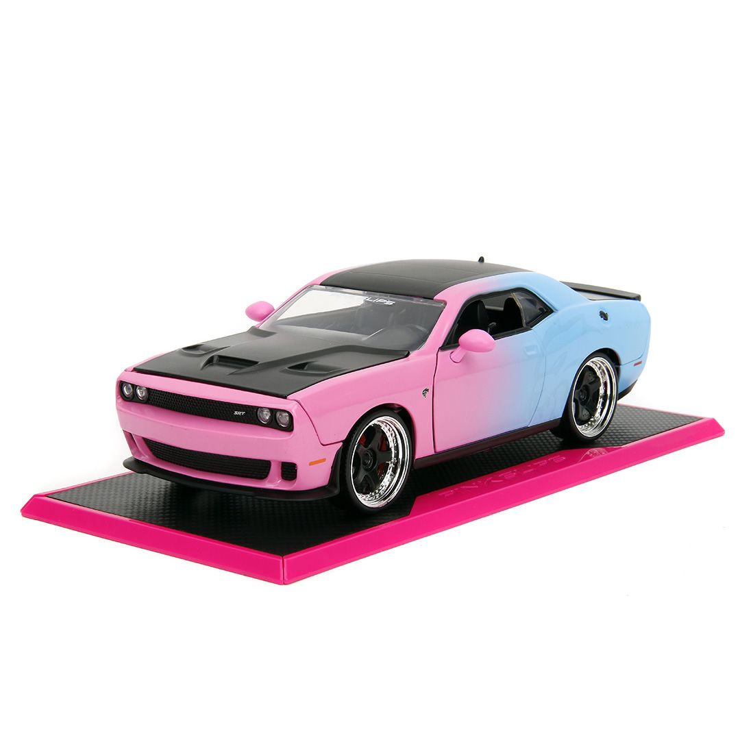 Jada 1/24 Pink Slips w/Base - 2015 Dodge Challenger SRT Hellcat