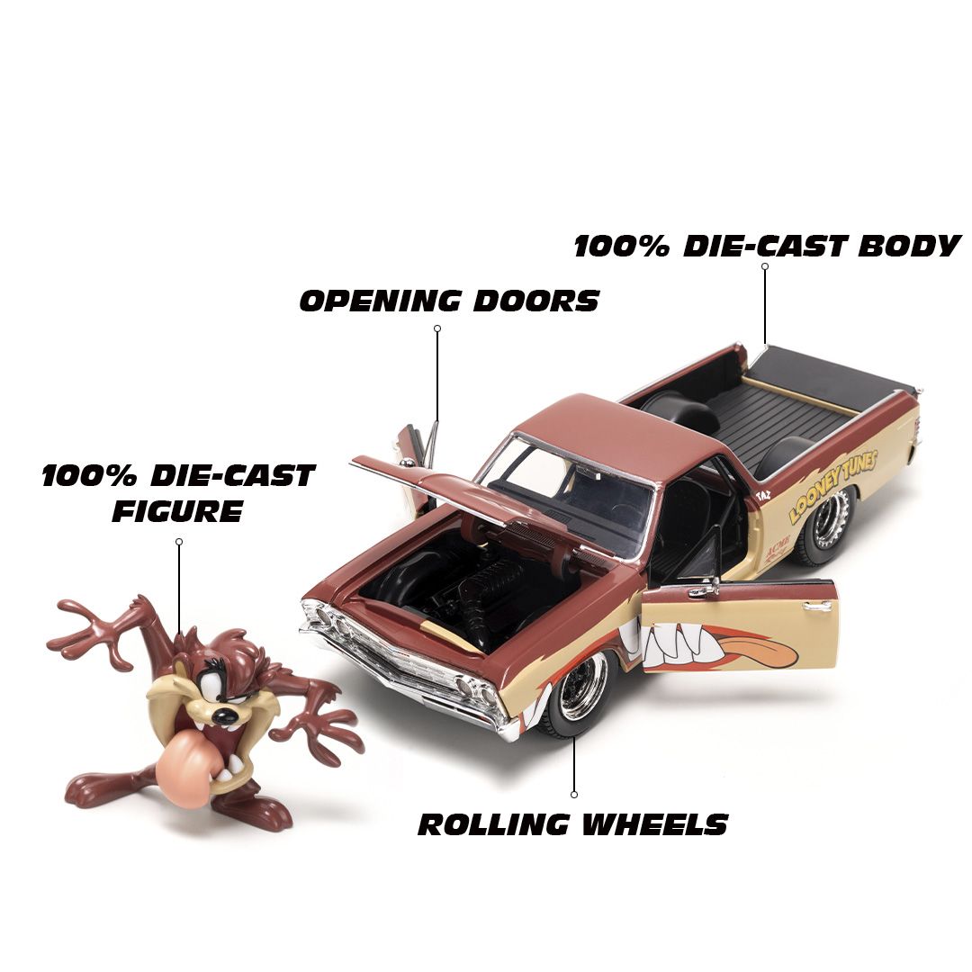 Jada 1/24 1967 Chevy El Camino w/ Tasmanian Devil