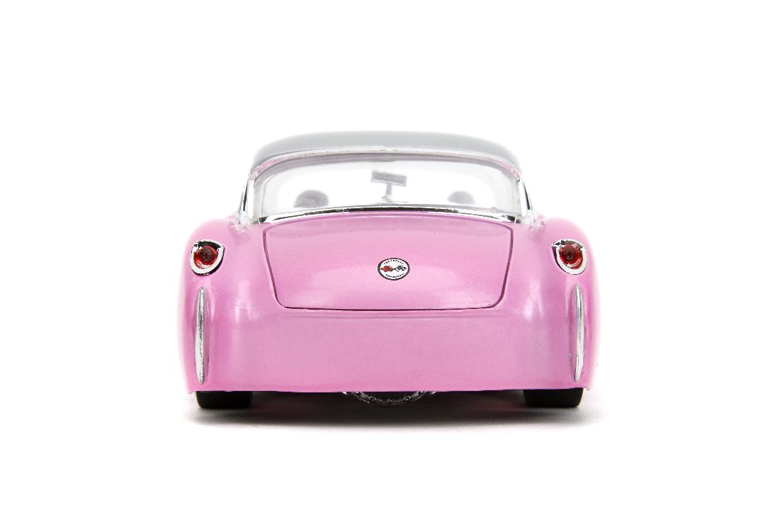 Jada 1/24 "Pink Slips" w/Base - 1957 Corvette