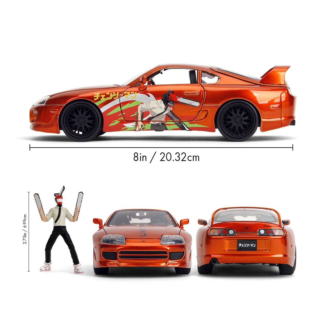 Jada 1/24 "Hollywood Rides" - 1995 Supra w/ Chainsaw Man