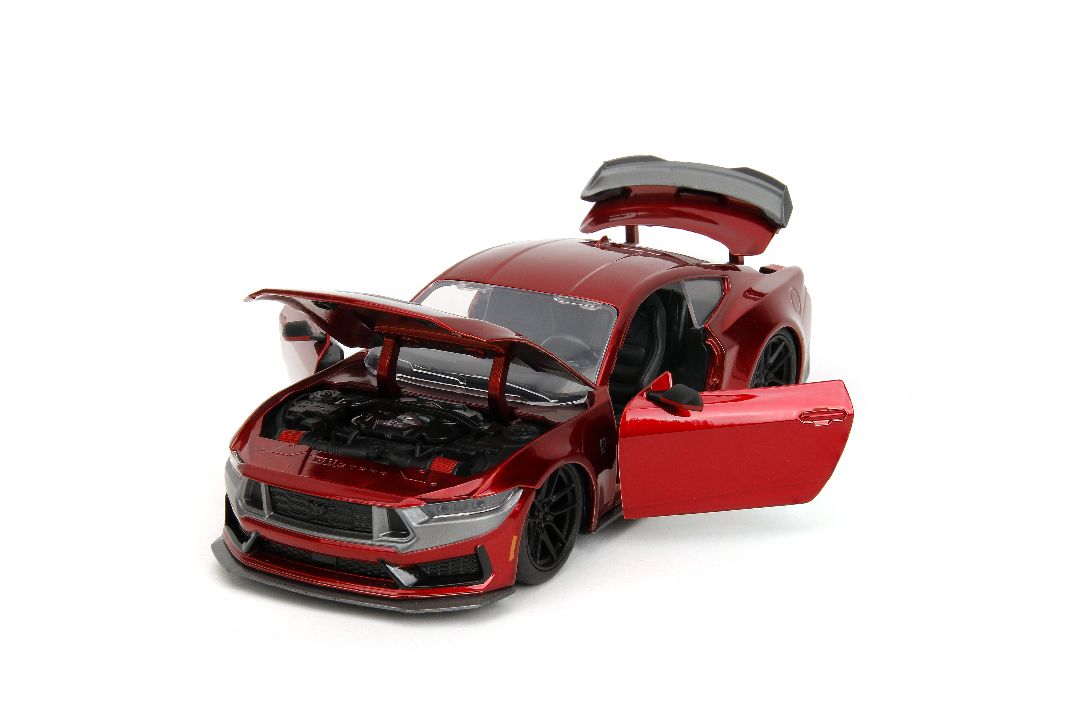 Jada 1/24 "BIGTIME Muscle" 2024 Ford Mustang Dark Horse - Red - Click Image to Close