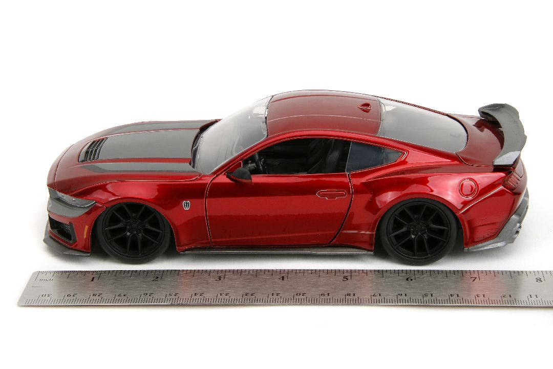 Jada 1/24 "BIGTIME Muscle" 2024 Ford Mustang Dark Horse - Red - Click Image to Close