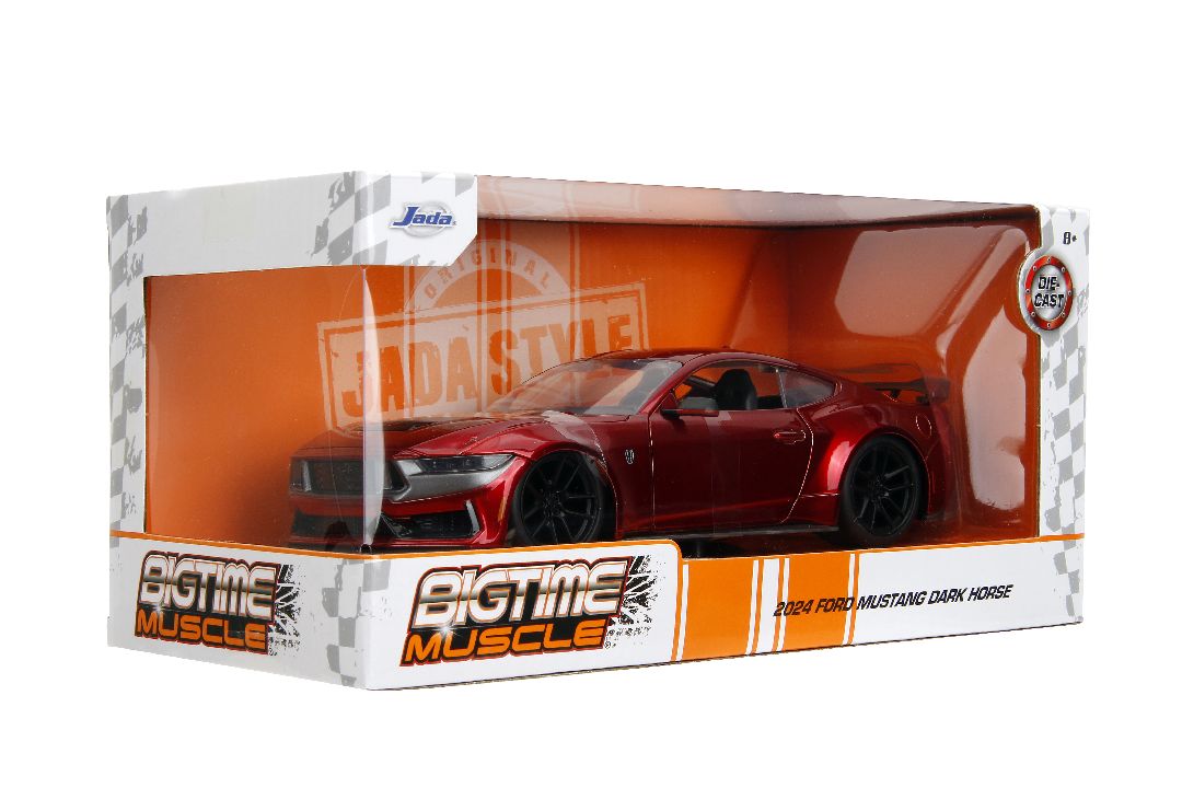 Jada 1/24 "BIGTIME Muscle" 2024 Ford Mustang Dark Horse - Red