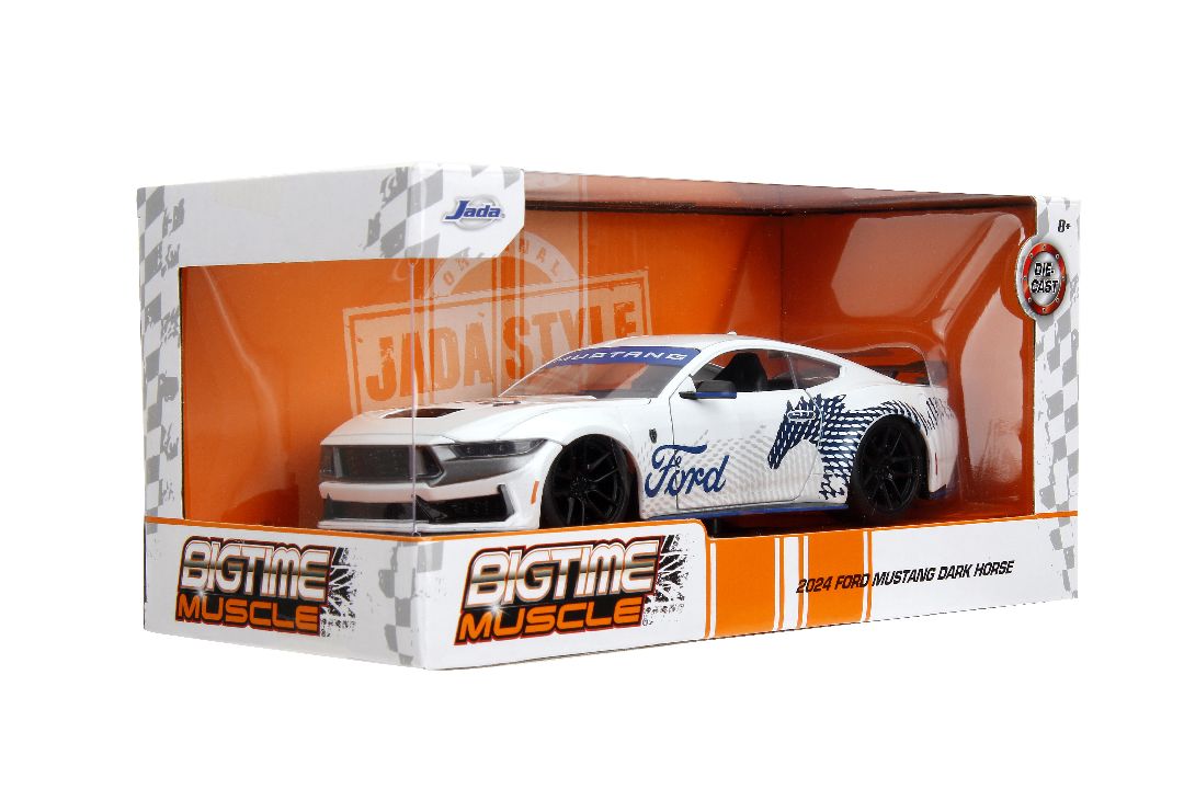 Jada 1/24 "BIGTIME Muscle" 2024 Mustang Dark Horse - White