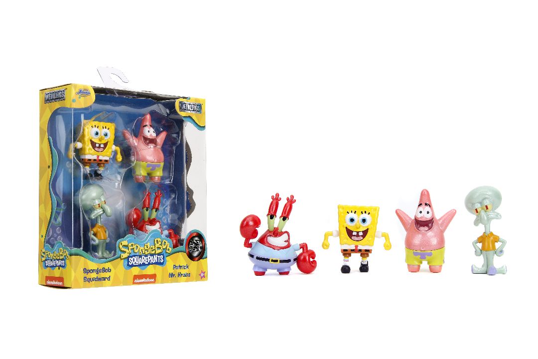 Jada Toys 2.5" Metalfigs - Spongebob 4-Pack - Click Image to Close