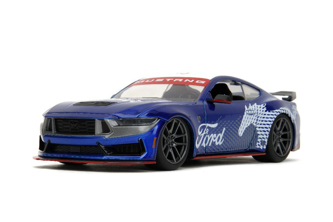 Jada 1/24 "BIGTIME Muscle" 2024 Mustang Dark Horse - Candy Blue - Click Image to Close