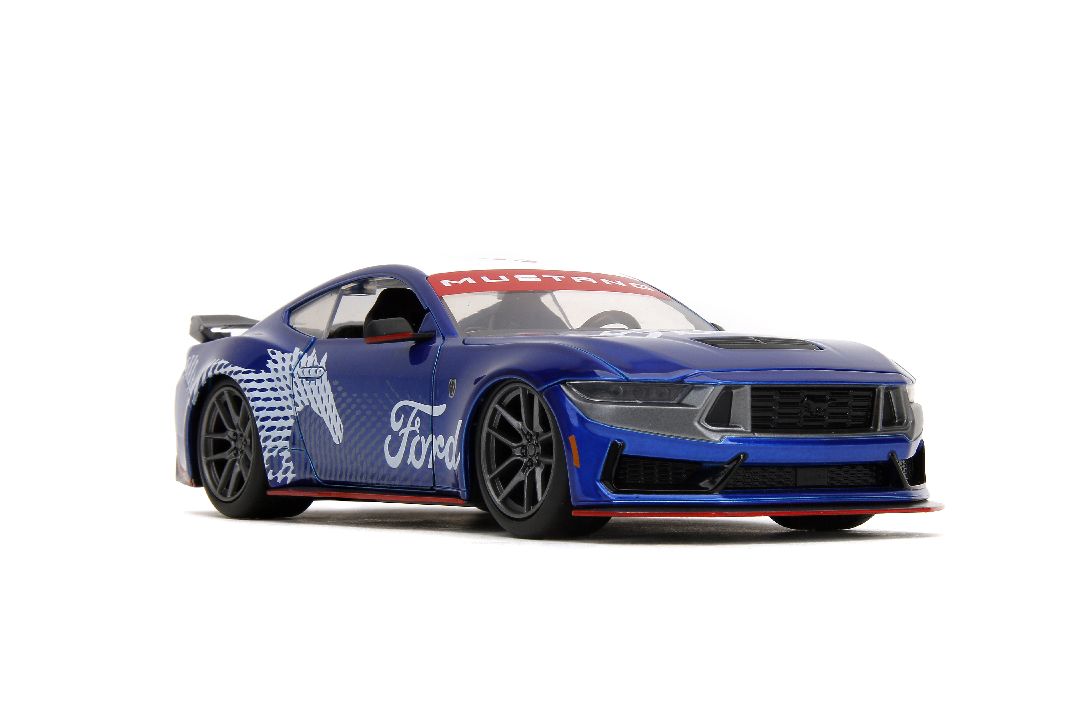 Jada 1/24 "BIGTIME Muscle" 2024 Mustang Dark Horse - Candy Blue - Click Image to Close