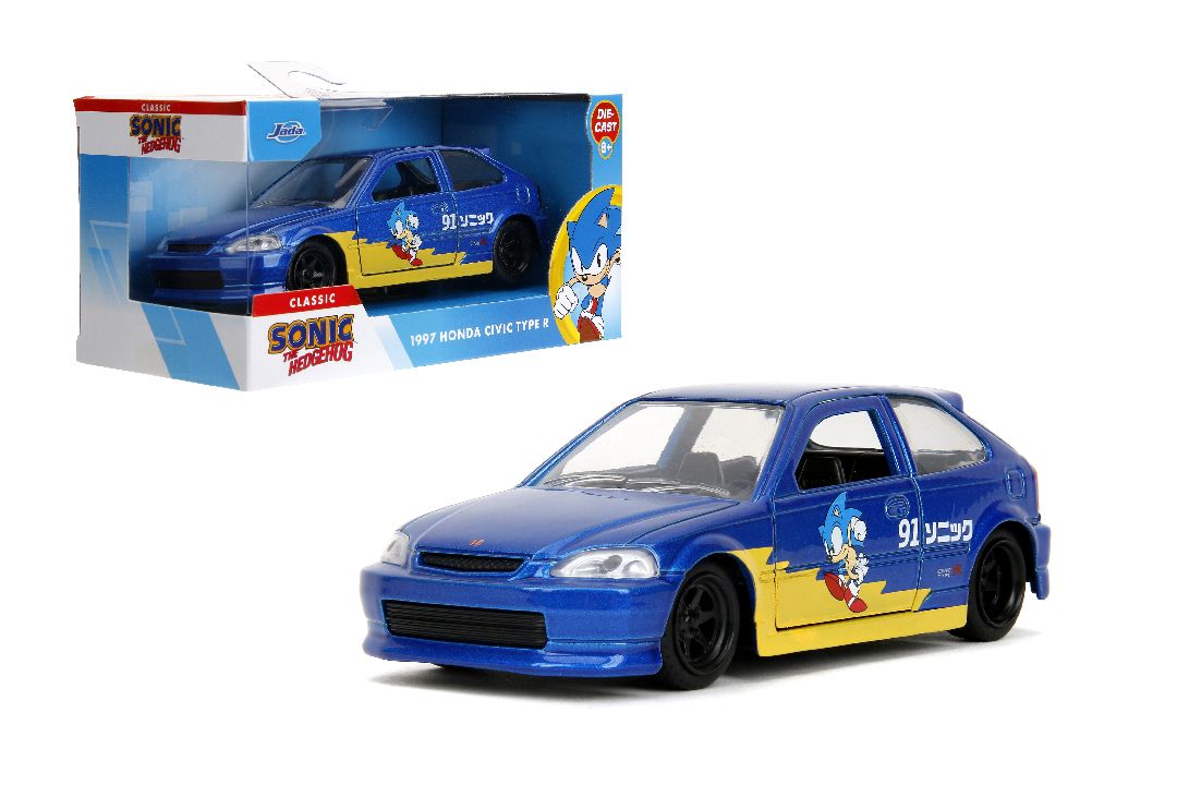 Jada 1/32 "Hollywood Rides" - 1997 Honda Civic Type-R (Sonic)