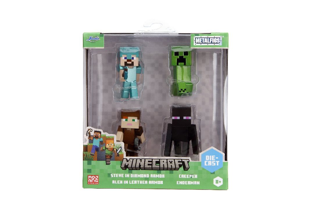 Jada 2.5" Metalfigs - Minecraft 4-Pack Wave 3