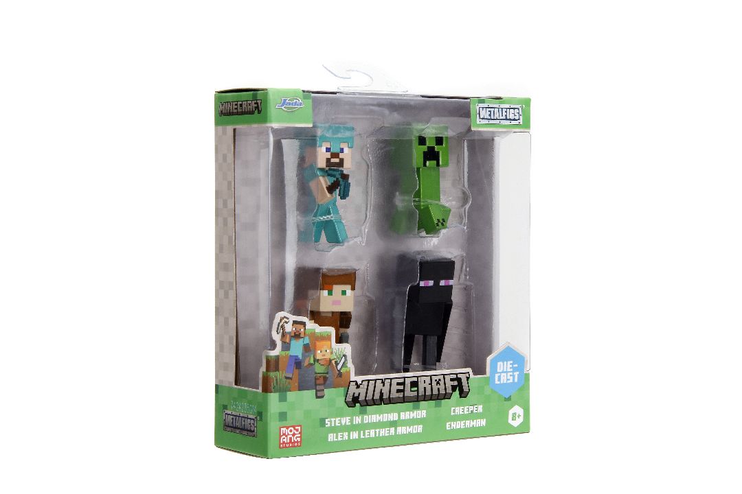 Jada 2.5" Metalfigs - Minecraft 4-Pack Wave 3