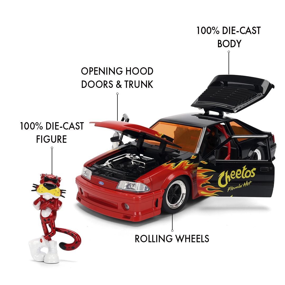 Jada 1/24 "Hollywood Rides" - 1989 Mustang GT w/Chester