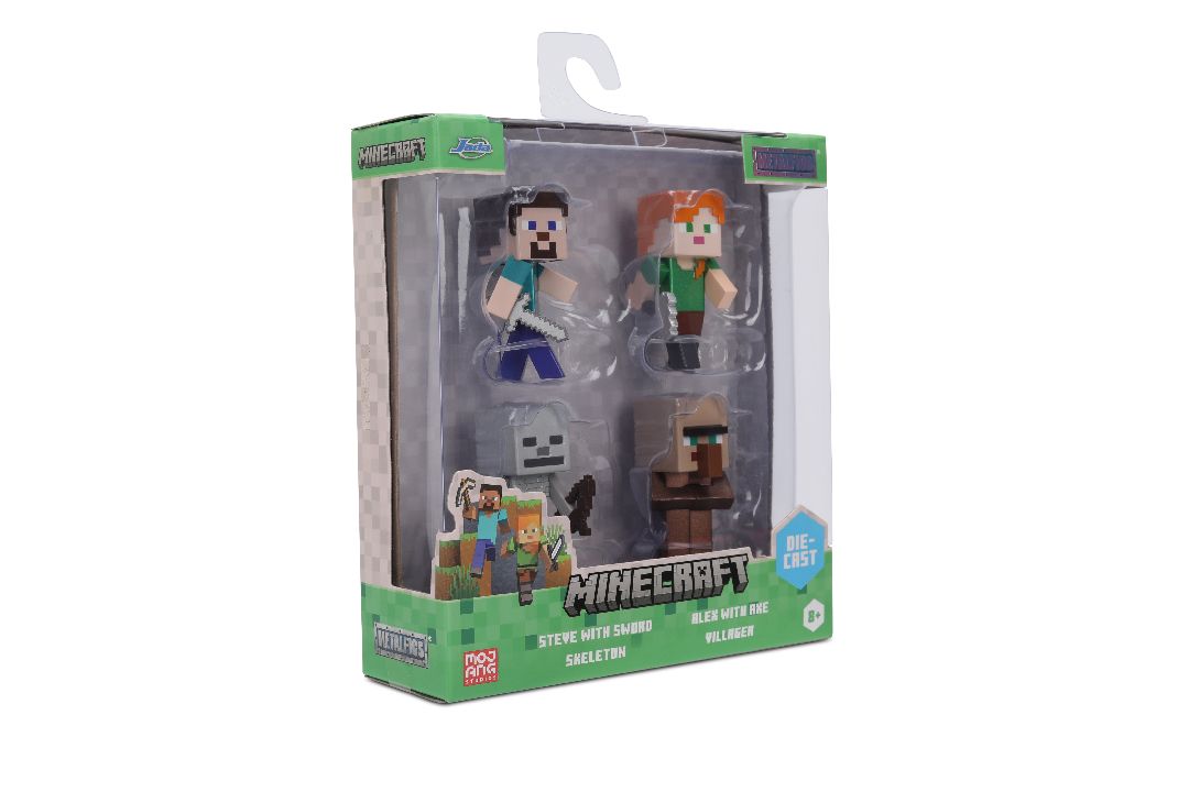 Jada 2.5" Metalfigs - Minecraft 4-Pack Wave 3