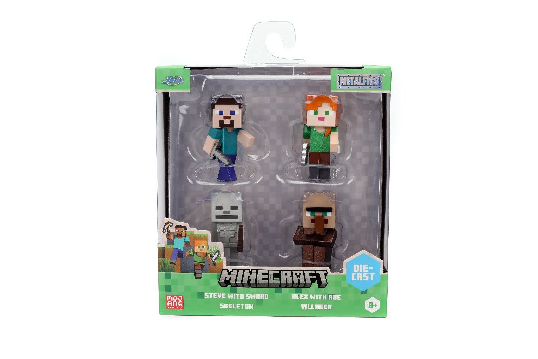 Jada 2.5" Metalfigs - Minecraft 4-Pack Wave 3