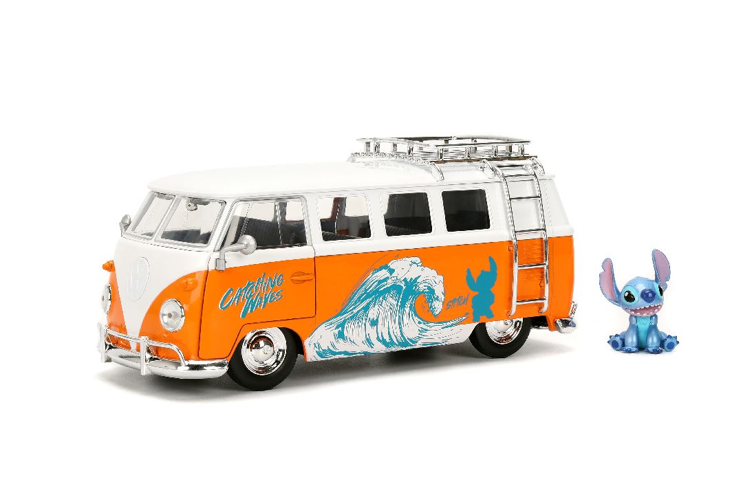 Jada 1/24 "Hollywood Rides" - Disney - 1961 VW Bus w/ Stitch