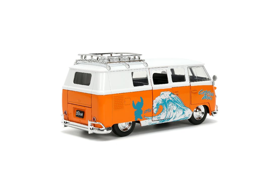 Jada 1/24 "Hollywood Rides" - Disney - 1961 VW Bus w/ Stitch