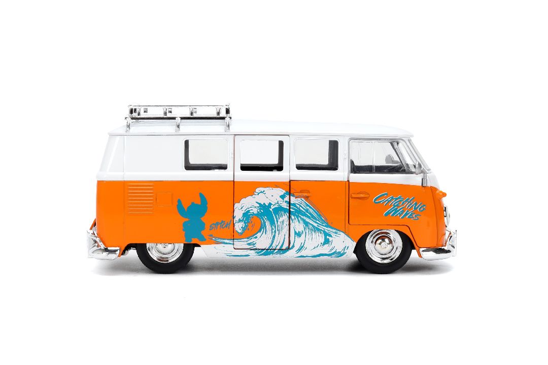 Jada 1/24 "Hollywood Rides" - Disney - 1961 VW Bus w/ Stitch