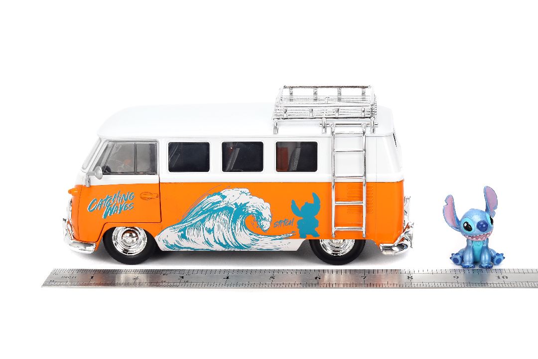 Jada 1/24 "Hollywood Rides" - Disney - 1961 VW Bus w/ Stitch