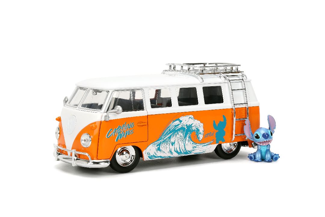 Jada 1/24 "Hollywood Rides" - Disney - 1961 VW Bus w/ Stitch