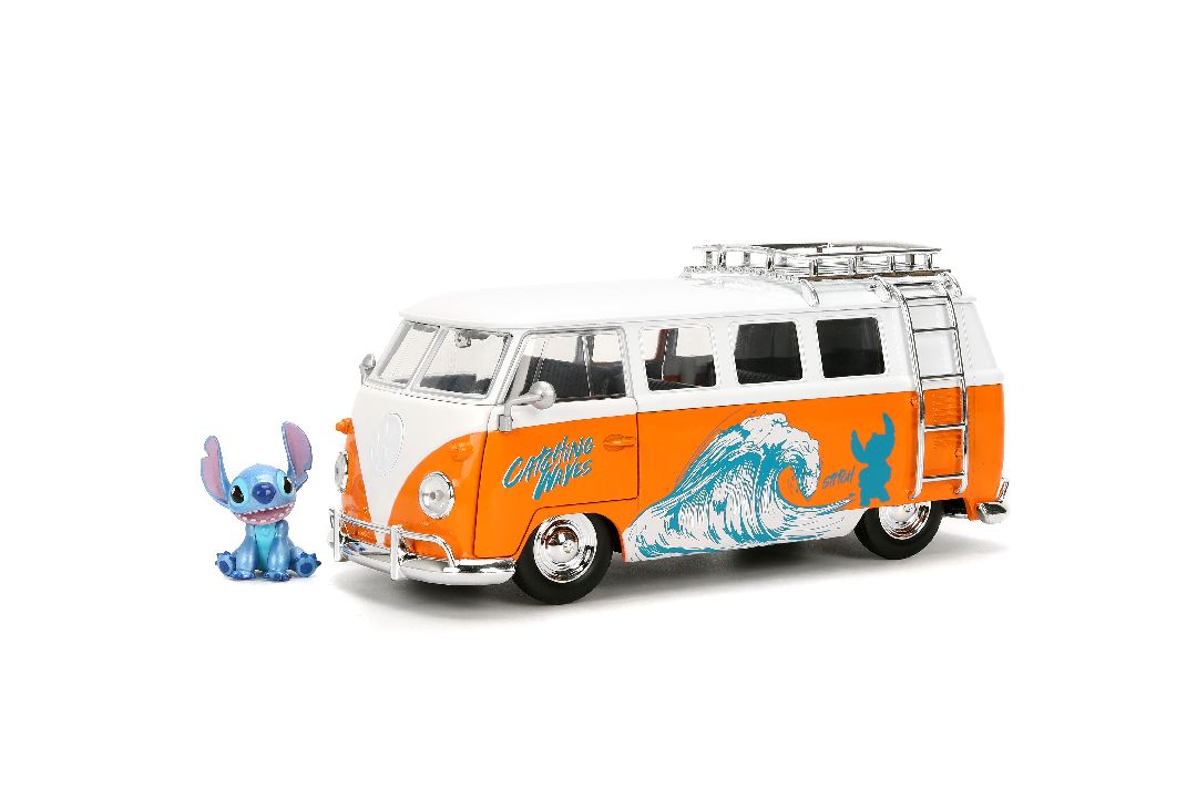 Jada 1/24 "Hollywood Rides" - Disney - 1961 VW Bus w/ Stitch