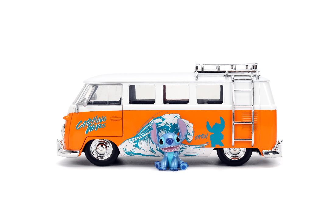 Jada 1/24 "Hollywood Rides" - Disney - 1961 VW Bus w/ Stitch