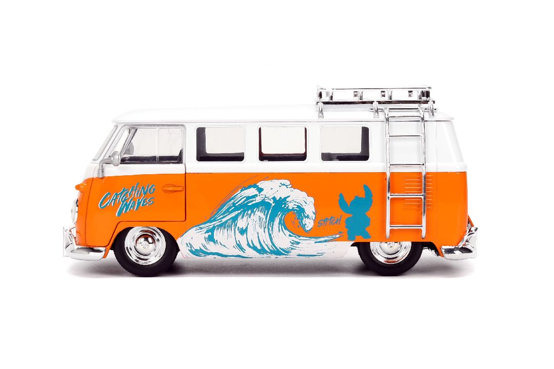 Jada 1/24 "Hollywood Rides" - Disney - 1961 VW Bus w/ Stitch