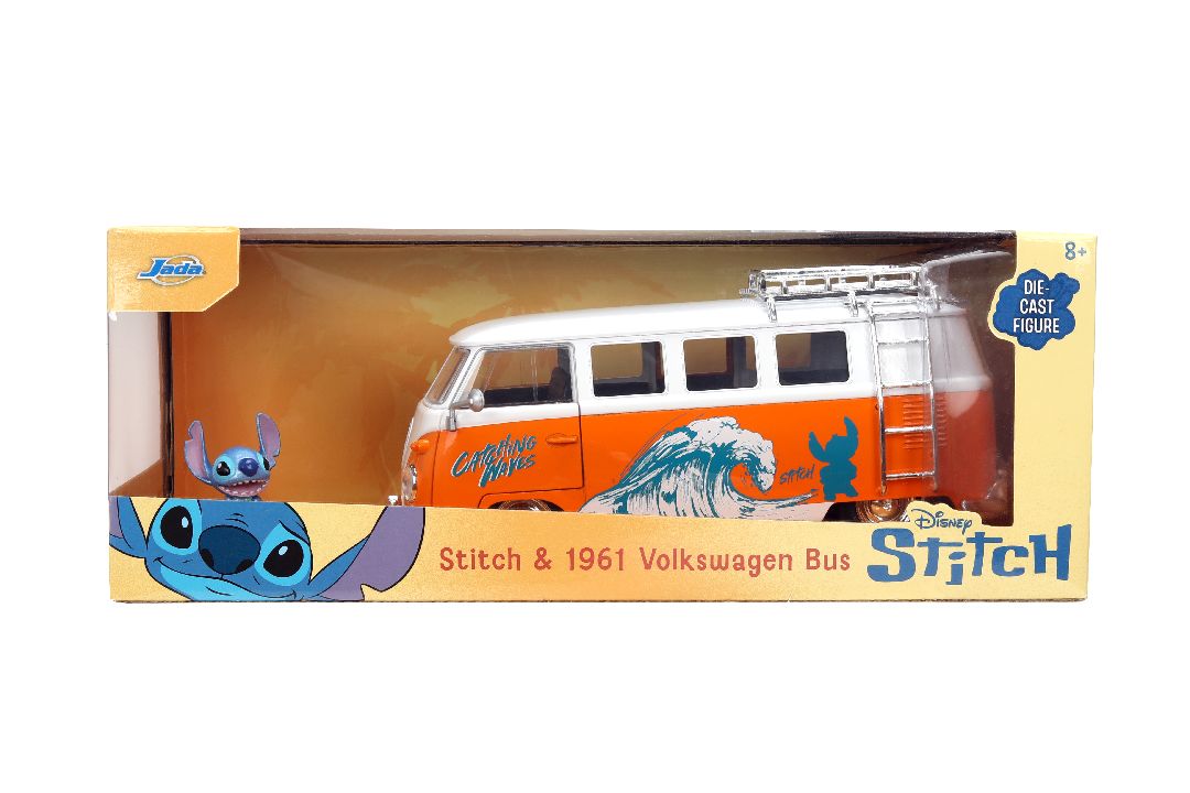 Jada 1/24 "Hollywood Rides" - Disney - 1961 VW Bus w/ Stitch