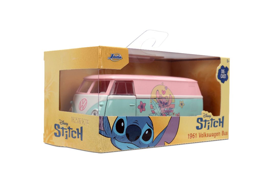 Jada 1/32 "Hollywood Rides" - STITCH - 1961 VW Bus (ANGEL THEME)