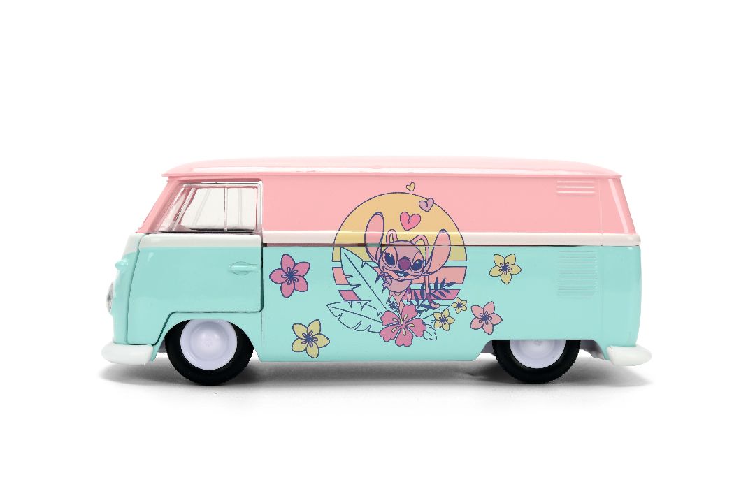 Jada 1/32 "Hollywood Rides" - STITCH - 1961 VW Bus (ANGEL THEME)