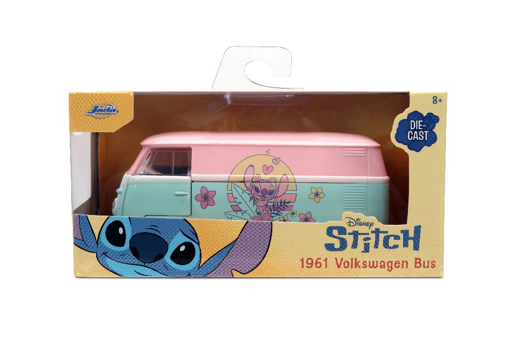 Jada 1/32 "Hollywood Rides" - STITCH - 1961 VW Bus (ANGEL THEME)