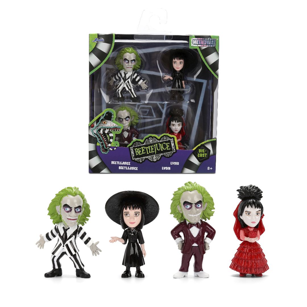 Jada 1.65" Nano Metalfigs - Warner Brothers Beetlejuice 4-Pack