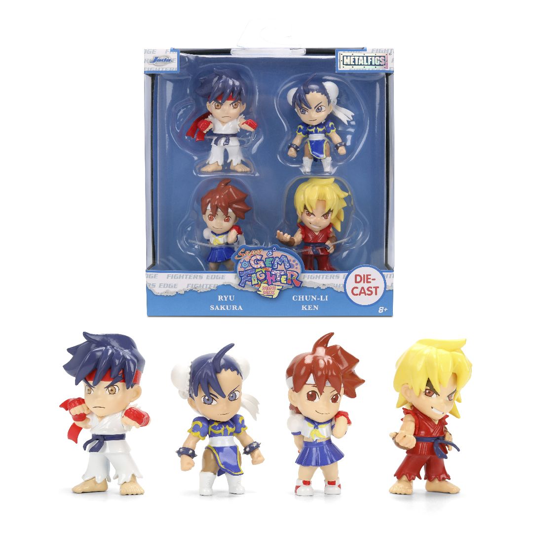 Jada 2.5" Metalfigs - GEM Street Fighter 4-Pack
