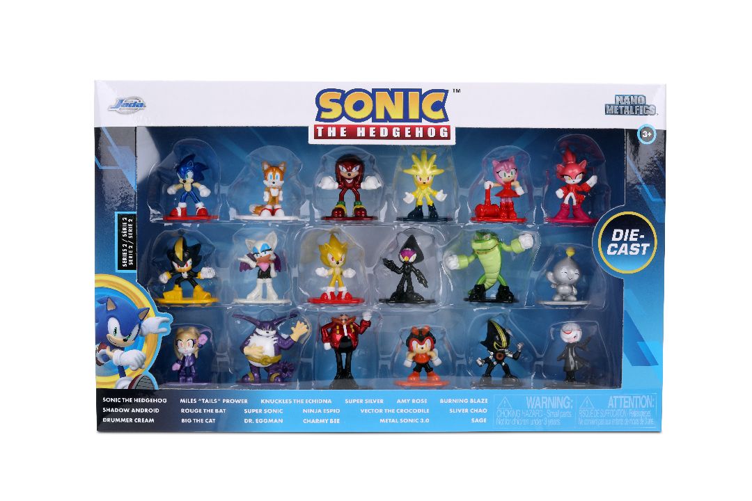 Jada 1.65" Nano Metalfigs - Sonic the Hedgehog 18-Pack Wave 2